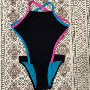 Speedo open back one piece swimsuit